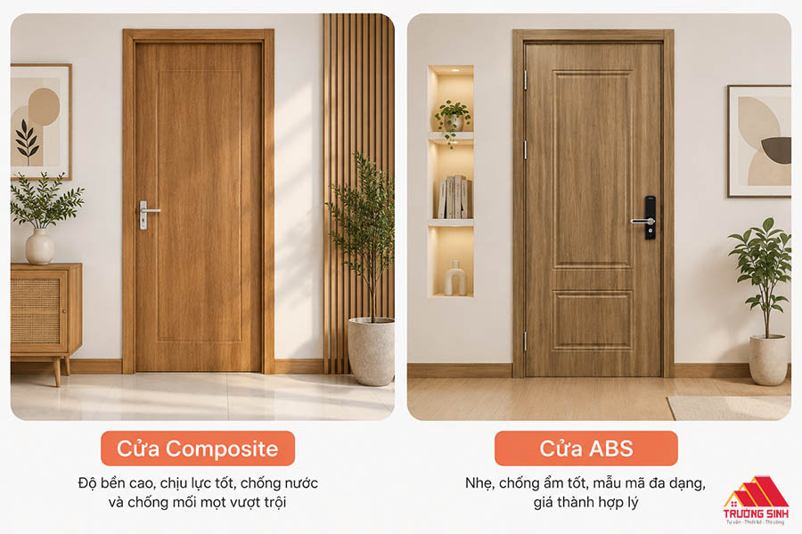 Nên chọn cửa Composite hay cửa ABS